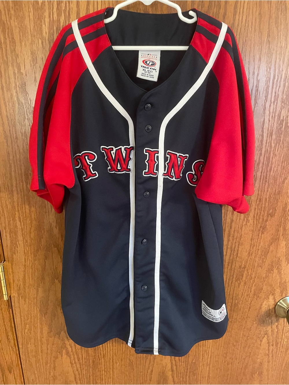 MN Minnesota Twins- True Fan -kids XL  Baseball Jersey